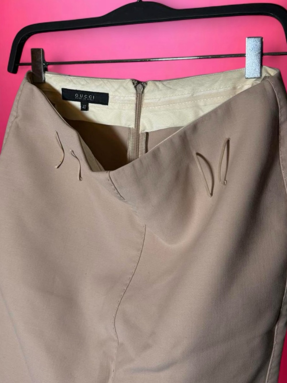 Tom Ford era Gucci 100% Wool Pencil Skirt collectors piece